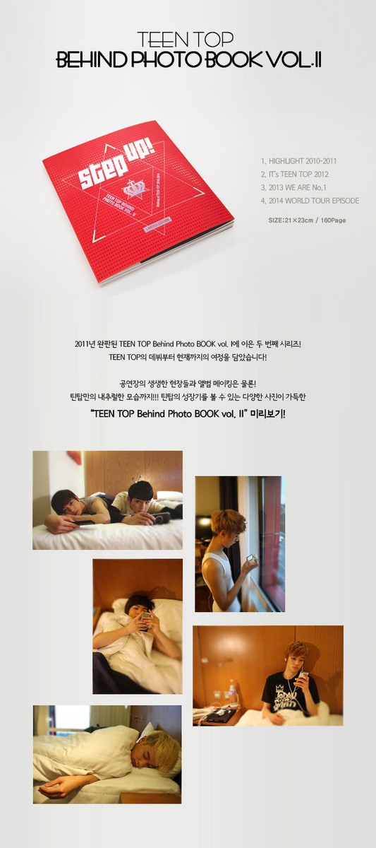 TEEN TOP TEENTOP Behind Photo Book Vol.2 II STEP UP PHOTOBOOK