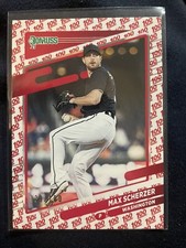 2021 Donruss Max Scherzer /100 Variations One Hundred Card #206 MLB 
