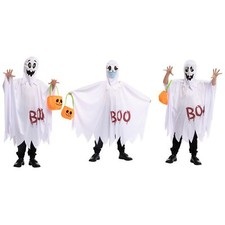 Spooktacular Creations Ghost w/Changeable Faces Costum,3 Hoods, Bucket, Child 3T