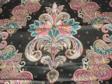 Paisley Pattern Fabric Scrap 40 by 50