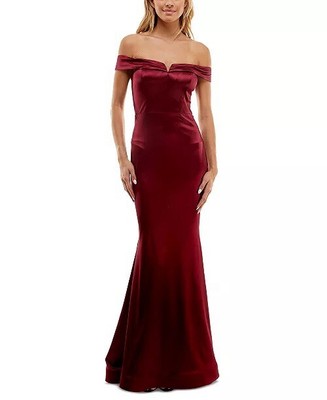 burgundy junior prom dresses Dark Burgundy Junior Prom Dress GTEEN037