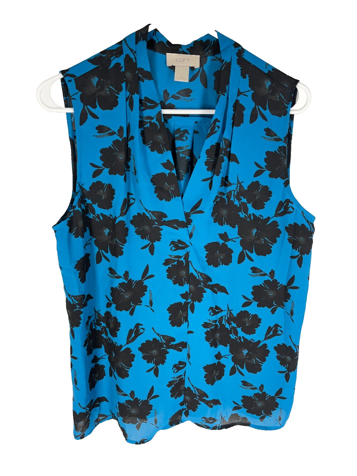 ANN TAYLOR LOFT Blouse M Blue Floral Ditzy Business Classy Office Preppy  Light – The Lion 90.7fm, image size:1200x1600
