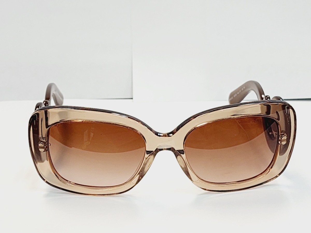小物 PRADA archive Brown Sunglasses Prada Sunglasses Baroque Frame Brown Spr27O kal-1z1 NEW 54