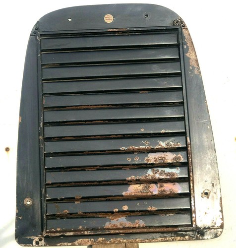 VINTAGE ALLEN SHUTTER FRONT RADIATOR COVER SHROUD WINTER WARMER PINES ...