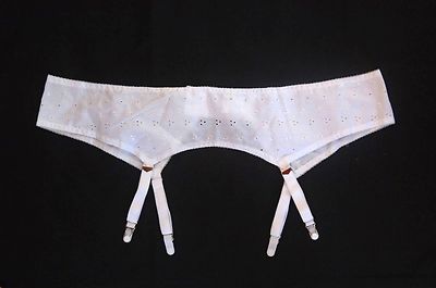 CROWN FOUNDATIONS Old Fashion 4 Strap White Garter Belt Plus Size 44/7XL |  eBay