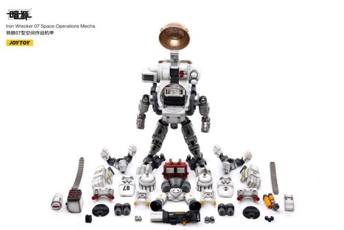 Figura 1/25 robot y piloto JOYTOY JT2207 Iron Wrecker 07 Space Operations Mech 9" - Imagen 8 de 10