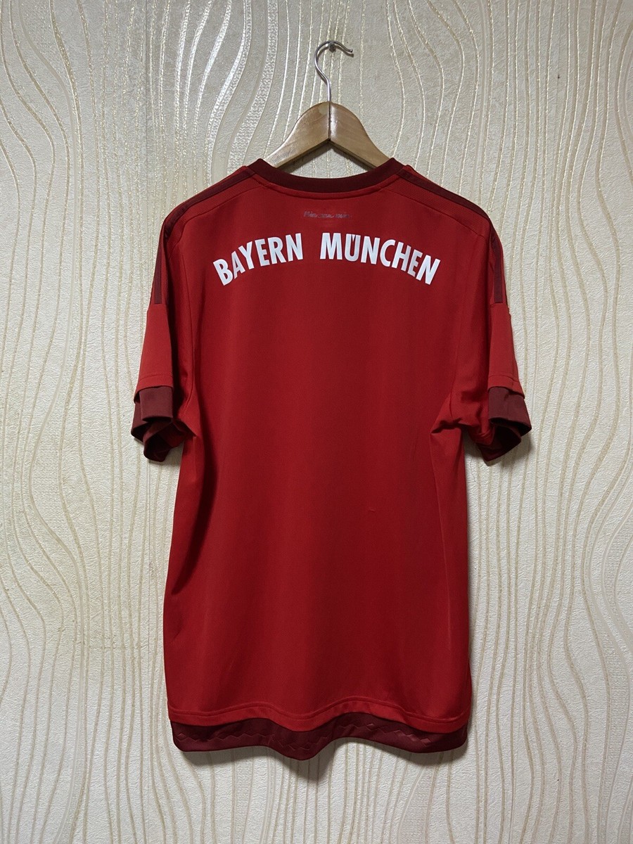 BAYERN MÜNICH 2015 2016 HOME FOOTBALL SHIRT SOCCER JERSEY ADIDAS