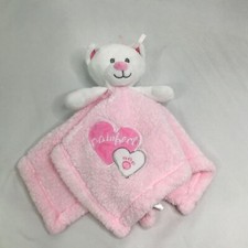 Baby Gear Pink Teddy Bear Pawfect Heart Baby Girl Security Blanket Soft Lovey