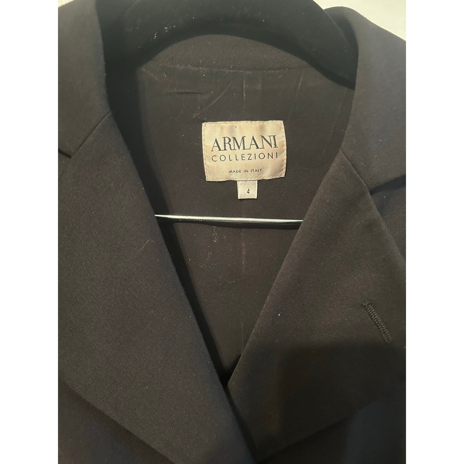 Armani Wool Blend Side Button Blazer 4 - image 6