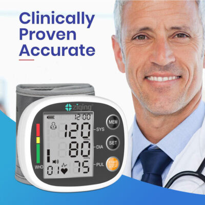 #ad Wrist Blood Pressure Monitor Auto Digital BP Machine Cuff Adjustable for Home . $13.99