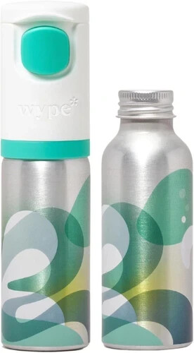 Wype Starter Kit & Refill Natural Toilet Paper Gel 250 Wipes/100ml Soothing Aloe