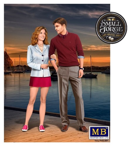 Master Box MB24029. BOB & SALLY - Happy Couple. Dangerous Curves. Scale 1:24.NEW - Picture 6 of 6