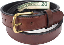 Travel Leather Belt with Hidden Money Pocket for Secure Adventures