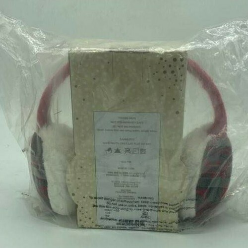 Totes Toasties Red & Gray Reindeer Ceramic Travel Mug With Earmuffs