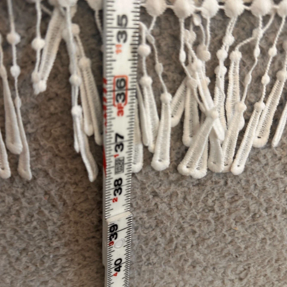 Kimono feminino vintage Y2K grande floral com franja com cinto branco rosa festival - Imagem 4 de 4