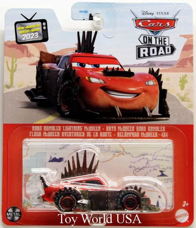 Disney and Pixar Cars Road Rumbler Lightning McQueen Die-Cast Toy Car, 1:55  Scale Collectible 