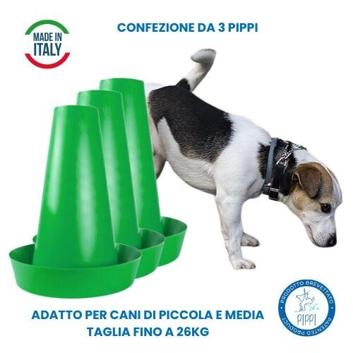 PIPPI 3X Cono Traversine Tappetini Orinatoio Toilette Cani Maschi Accessori Wc