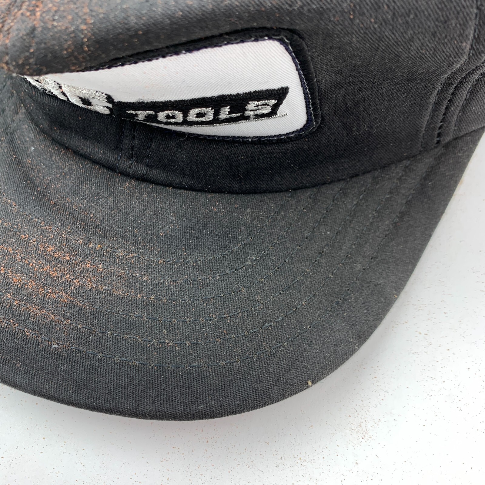 Vintage Mac Tools Patch Black Snapback Trucker Ha… - image 4