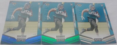 Josh Oliver JAGUARS 2019 PANINI PLAYOFF BLUE GOAL LINE + GREEN KICKOFF +BASE 267
