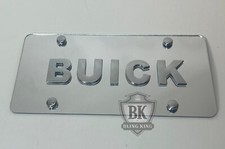 Buick Badge Chrome Emblem Mirrored License Plate Tag
