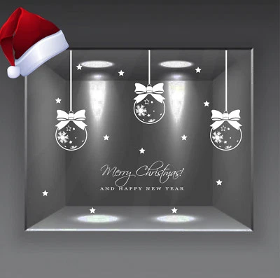 AVERY adesivi negozi vetrofanie wall stickers palle di natale stelle christmas a0307