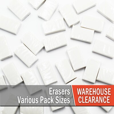 Warehouse Ausverkauf Restposten - Klein Weiß Fbf Radiergummis - Diverse Packung