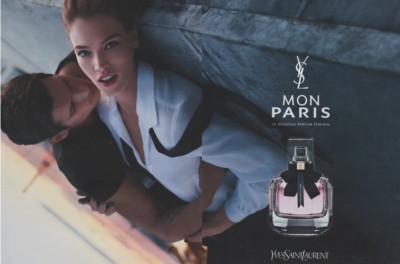 Paper advertising - advertising paper - Mon Paris d'Yves Saint Laurent 2 pages