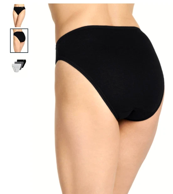 Women's 3-Pack Jockey French Cut (GRAY ASST) Cotton Comfort Underwear - Image 4 of 4