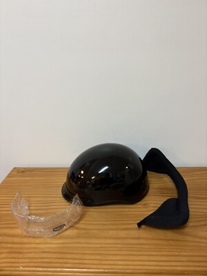 GMAX HH-65 DOT FMVSS No. 218 Black Helmet With Visor Size L Large 59-60 CM