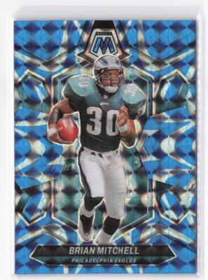 2024 Panini Mosaic Brian Mitchell #227 Mosaic Reactive Blue Prizm