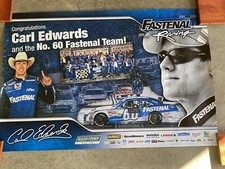 Carl Edwards and the No.60 Fastenal team Original Vintage Rancing poster