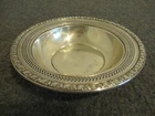 WALLACE STERLING SILVER 268-3 BOWL CANDY DISH POPPY FLORAL TRIM & PIERCED 79g