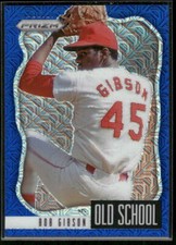 #OS-3 Bob Gibson 2021 Panini Prizm #/199 Old School Blue Mojo Prizm
