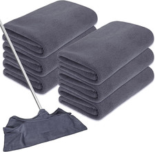 Microfiber Cleaning Cloths 6 Pack Large Washable Towels for Home Car Windows