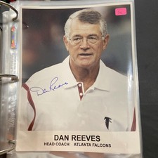 Dan Reeves Authentic Signed 8x10 NFL Football Photo Autographed, Atlanta Falcons