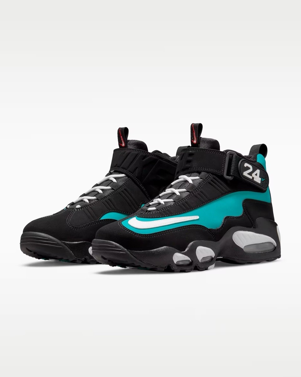 KEN NIKE Ken Griffey Jr. Men's SIZE 11.5 -Black/Fresh Water-White