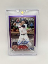2023 Topps Chrome Rookie Autographs Caleb Hamilton RA-CHA Red Sox Purple /250
