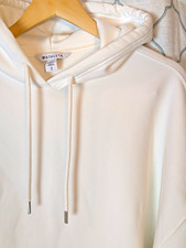 ATHLETA White Oversized Pullover Hoodie Size Small Petite NWOT 0019 