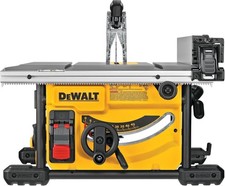 DEWALT DWE7485 8-1/4" Table Saw 15 Amp 5800 RPM 24.5" Rip Portable Jobsite