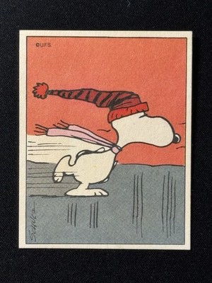1971 Peanuts Figurine di Linus - SNOOPY #206 Ice Skating ￼