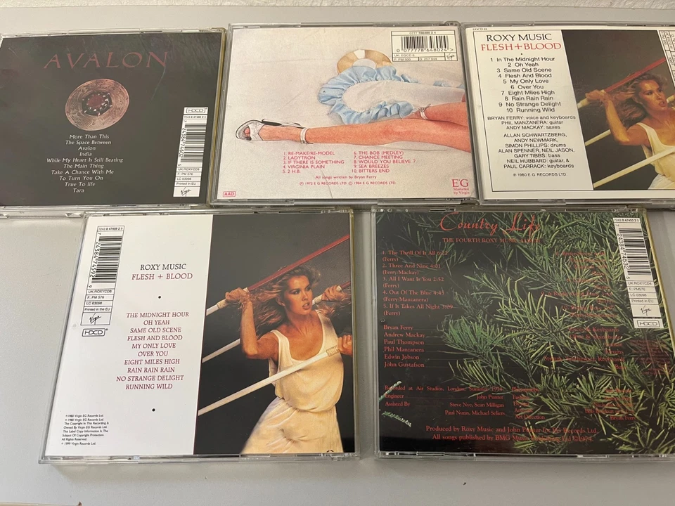 Roxy Music - 5 CD Lot/Paket/Konvolut: Flesh&Blood(x2),Avalon,Country Life,Same - Bild 3 von 3