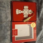 2013 Lenox Ornament~Annual Snow Fantasies Cross~Christening~Baptism~Porcelain — photo 2