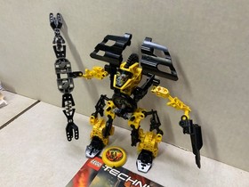 Vintage Lego Technic Throwbots: Blaster (8523) - Figure. Discs, Manual