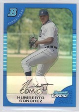 2005 Bowman Chrome First Year Blue Refractor 60/150 Humberto Sanchez #228 0a7