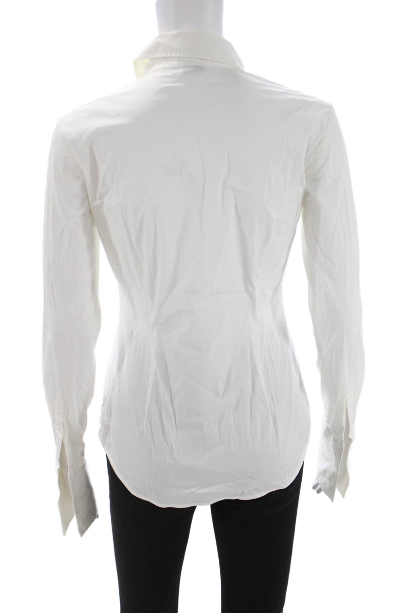 Theory Womens Collared Basic Button-Up Long Sleev… - image 3