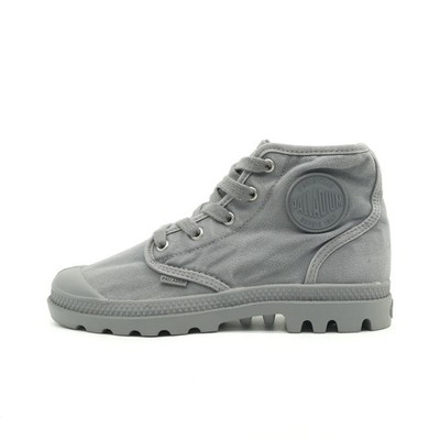 Palladium Damen 92352-011-M Stiefel Grau Canvas Original Schnürboots EU 37
