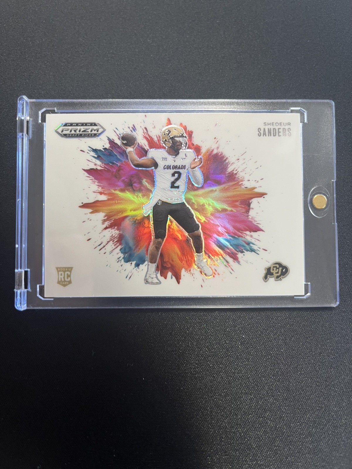 2025 Prizm Draft Picks Shedeur Sanders Color Blast Case Hit SSP RC #15 Colorado