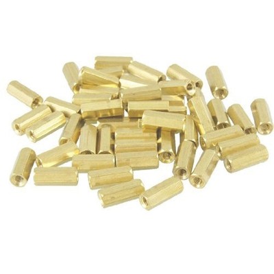 50Pcs Hexagonal 11mm Length M3 Inner Thread PCB Spacer Standoff  P3383BYL @zx