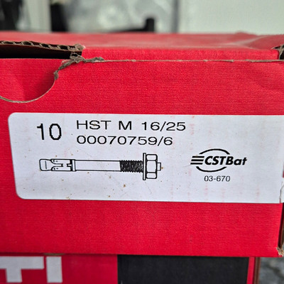 Hilti HST M 16/25 Bolzen- & Hülsenanker M16x25 Stahl verzinkt 10 Stk