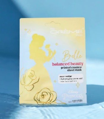 Disney The Creme Shop 3pk Belle Balanced Beauty Rose Essence Sheet Mask